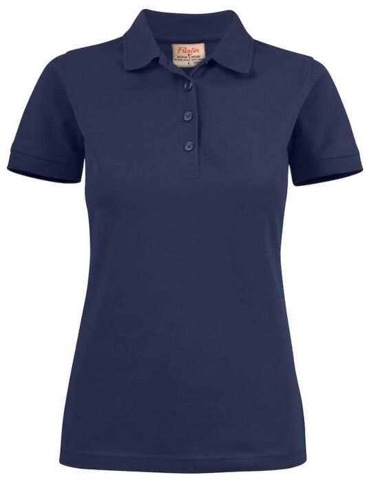Printer Surf Stretch Polo Pique Dames Marine