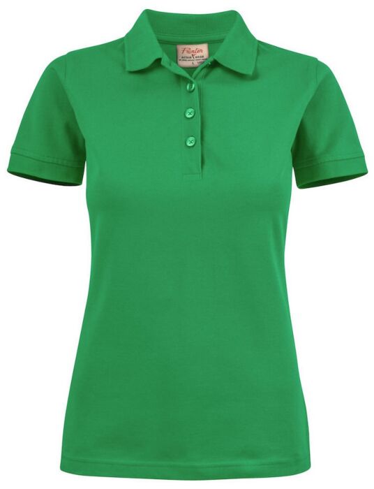 Printer Surf Stretch Polo Pique Dames Frisgroen