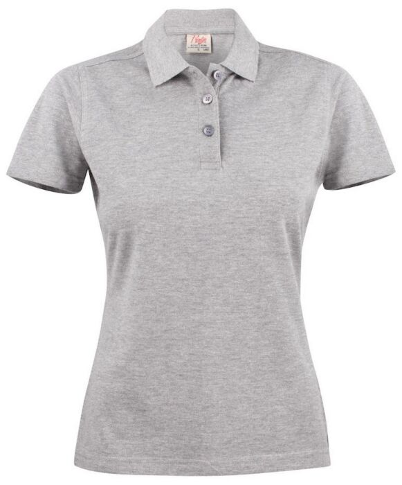 Printer Surf Light Polo Pique Dames Grijs Mêlée