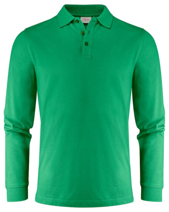 Printer Surf Pro L/S Polo Pique Heren Frisgroen