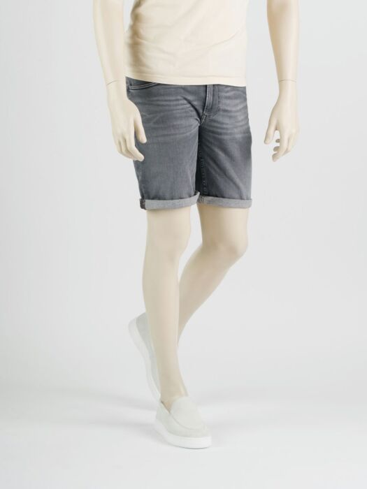 247Jeans Palm Slim Short SH03 Medium Grey Denim Used Men Slim Fit
