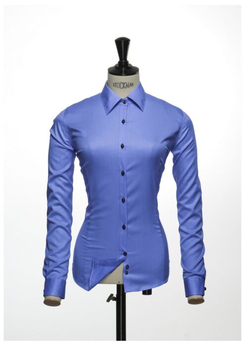 J.Harvest & Frost Gb01 Twill Hemd Dames Middenblauw