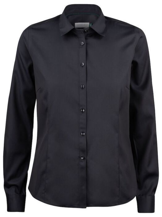 J.Harvest & Frost Gb01 Twill Hemd Dames Zwart