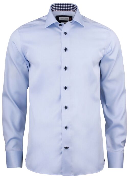 J.Harvest & Frost Rb20 Twill Hemd Slim Fit Heren Hemelsblauw/Marine