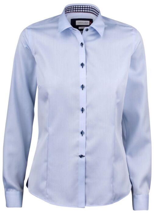 J.Harvest & Frost Rb20 Twill Hemd Dames Hemelsblauw/Marine