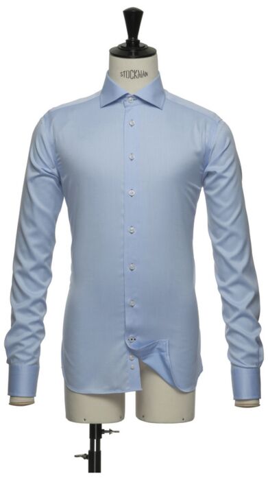 J.Harvest & Frost Bb60 Twill Hemd Regular Fit Heren Hemelsblauw