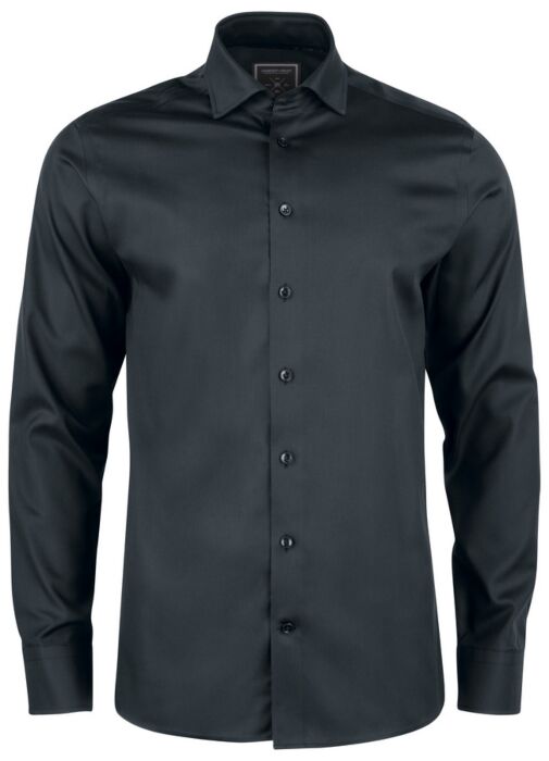 J.Harvest & Frost Bb60 Twill Hemd Regular Fit Heren Zwart