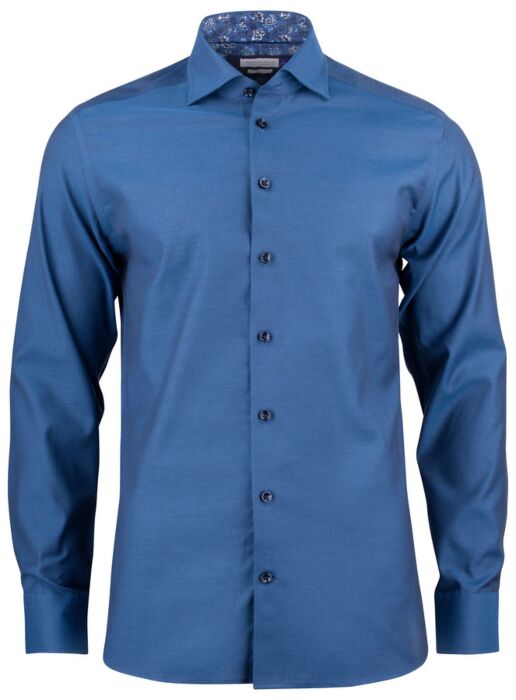J.Harvest & Frost Pb142 Oxford Stretch Hemd Slim Fit Heren Blauw