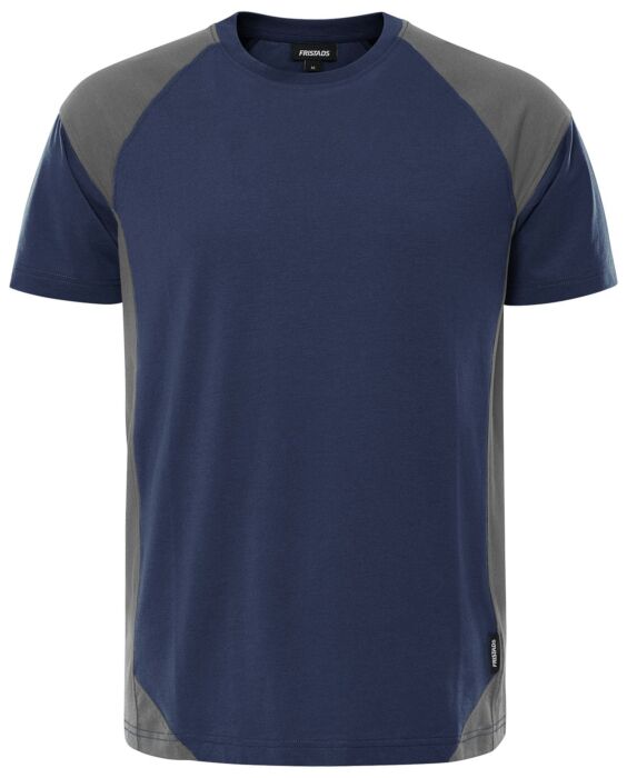 Fristads Heavy T-shirt 7046 GTM Marineblauw/Grijs