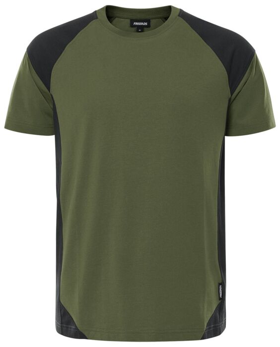 Fristads Heavy T-shirt 7046 GTM Legergroen/Zwart