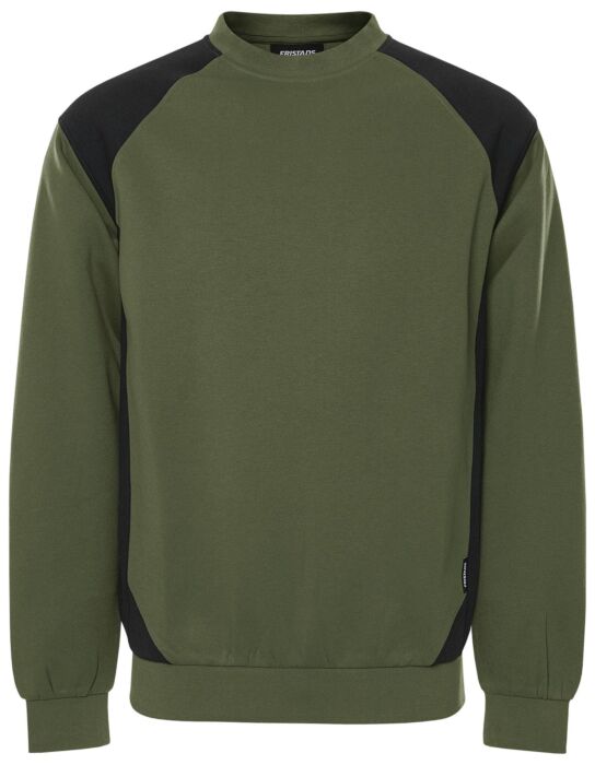 Fristads Sweater 7148 GSM Legergroen/Zwart