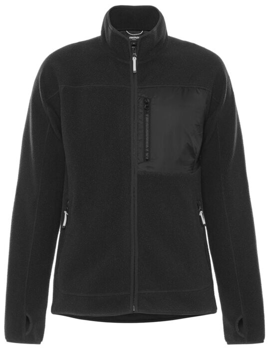 Fristads Argon micro fleecejack dames Zwart