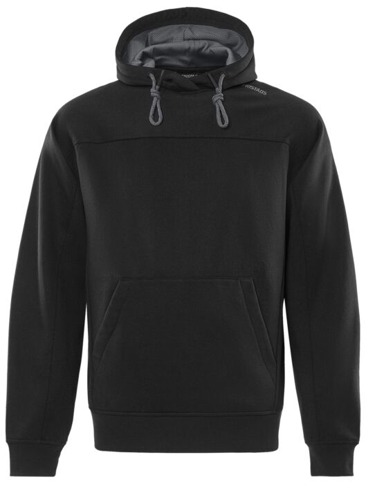 Fristads Hooded sweater 7551 GSM Zwart/Grijs