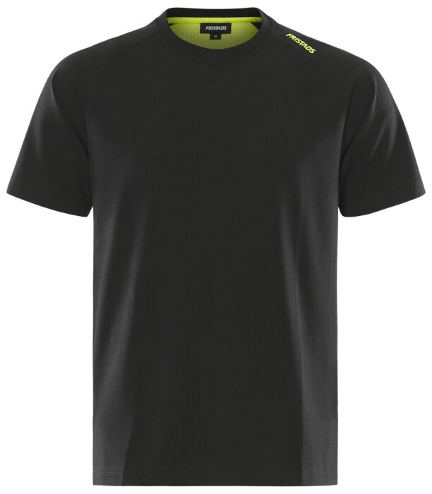 Fristads Heavy stretch T-shirt 7553 GTME Zwart/Hi-Vis Geel