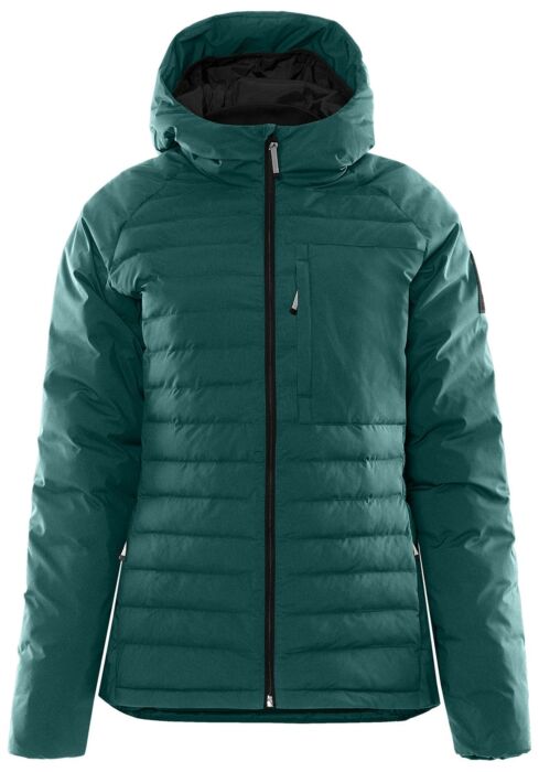 Fristads Atmos Primaloft® puffer damesjack met capuchon Petrol