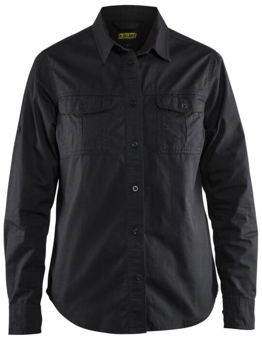 Blåkläder 3208-1135 Dames overhemd twill Zwart