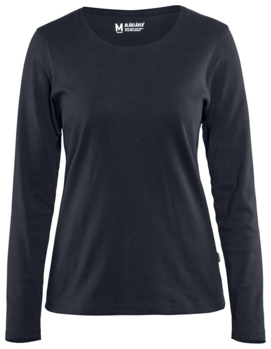 Blåkläder 3301-1032 Dames T-shirt lange mouwen Donker marineblauw