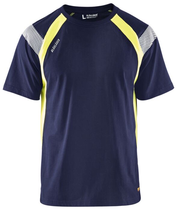 Blåkläder 3332-1030 T-shirt Visible Marine/High Vis Geel