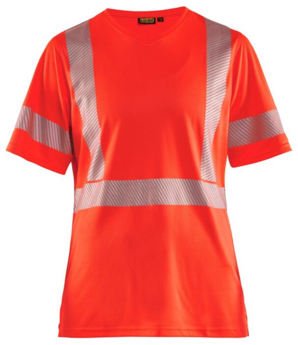 Blåkläder 3336-1013 Dames UV T-shirt High Vis High Vis Rood