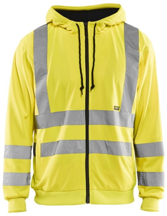 Blåkläder 3346-1974 Hooded Sweatshirt met rits High Vis High Vis Geel