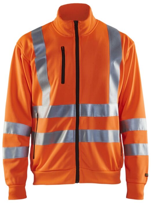 Blåkläder 3358-1974 Sweatshirt met rits High Vis High Vis Oranje