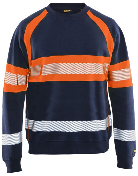 Blåkläder 3359-1158 Sweatshirt High Vis Marineblauw/Oranje