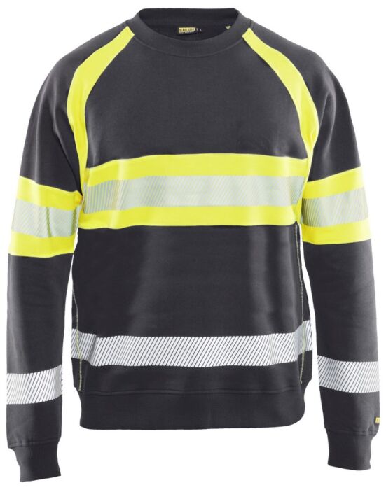 Blåkläder 3359-1158 Sweater High Vis Medium Grijs/High Vis Geel