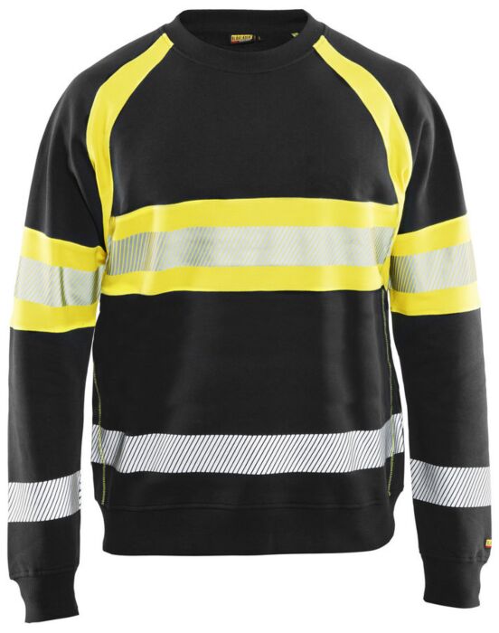 Blåkläder 3359-1158 Sweatshirt High Vis Zwart/High Vis Geel