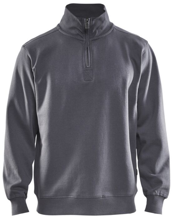 Blåkläder 3365-1048 Sweatshirt Jersey met halve rits Grijs