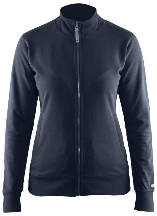 Blåkläder 3372-1158 Dames sweatshirt met rits Donker marineblauw