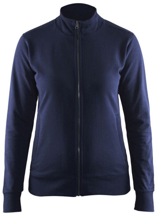 Blåkläder 3372-1158 Dames sweatshirt met rits Marineblauw
