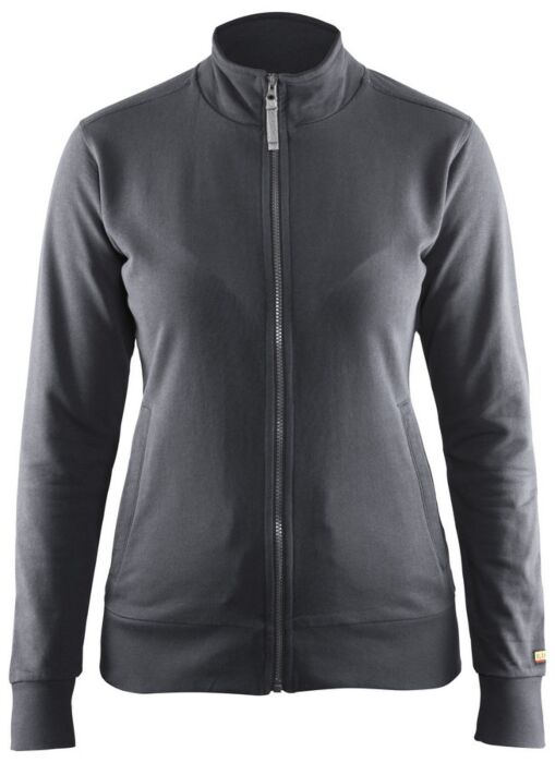 Blåkläder 3372-1158 Dames sweatshirt met rits Donkergrijs