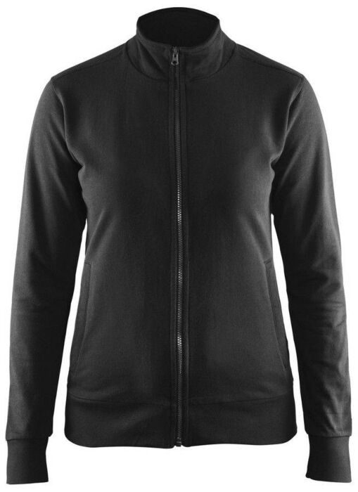 Blåkläder 3372-1158 Dames sweatshirt met rits Zwart