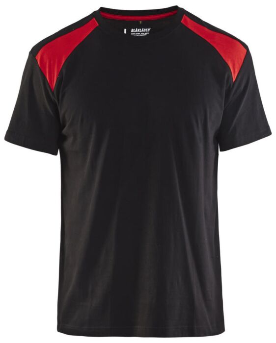 Blåkläder 3379-1042 T-shirt bi-colour Zwart/Rood
