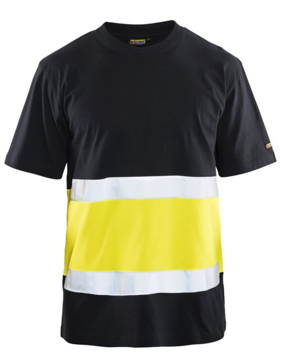 Blåkläder 3387-1030 T-shirt High Vis Zwart/High Vis Geel