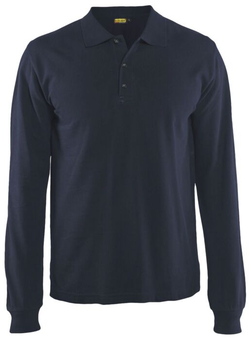 Blåkläder 3388-1050 Poloshirt lange mouwen Donker marineblauw