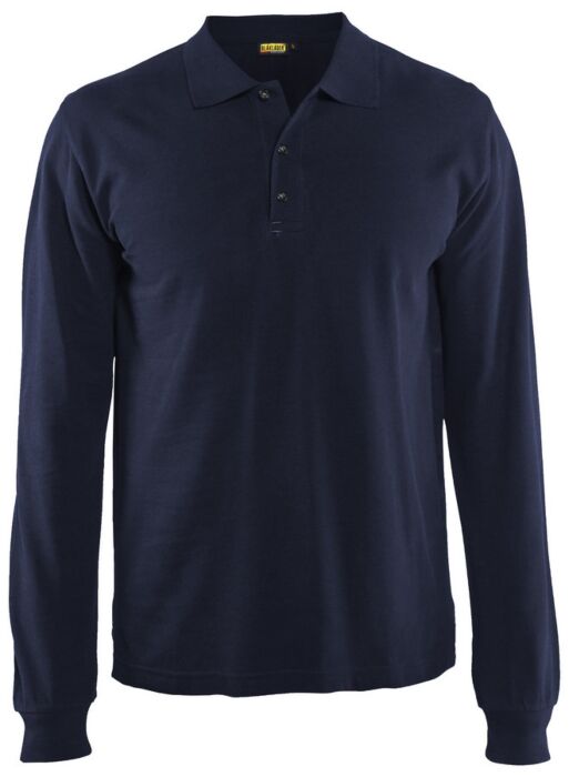 Blåkläder 3388-1050 Poloshirt lange mouwen Marineblauw