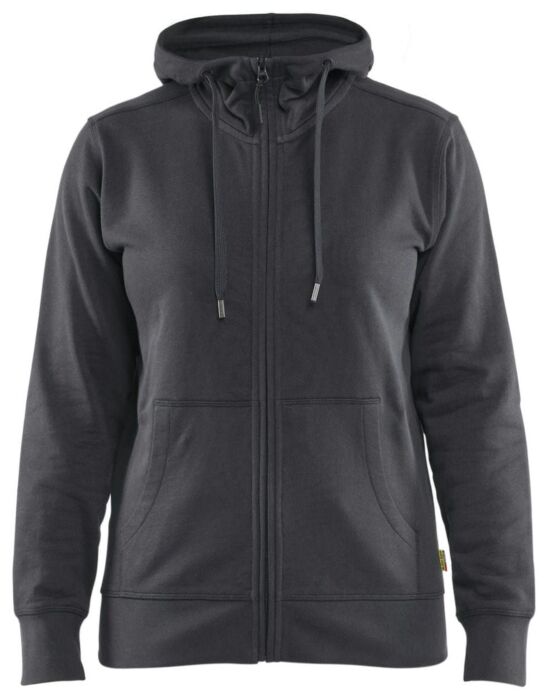 Blåkläder 3395-1158 Dames hooded sweatshirt met rits Medium grijs