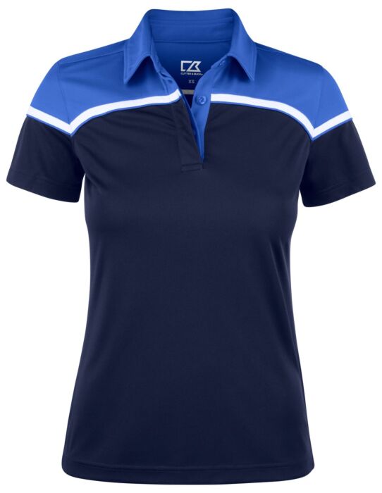 Cutter & Buck Seabeck Polo Dames Dark Navy/ Royal Blauw