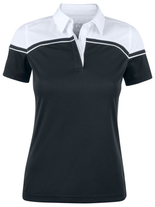 Cutter & Buck Seabeck Polo Dames Zwart/Wit