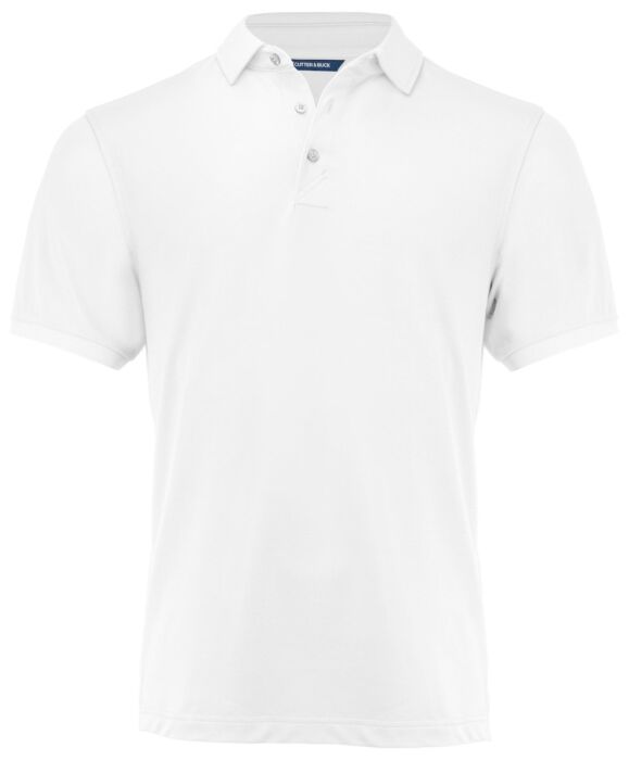 Cutter & Buck Virtue Polo Solid Heren Wit