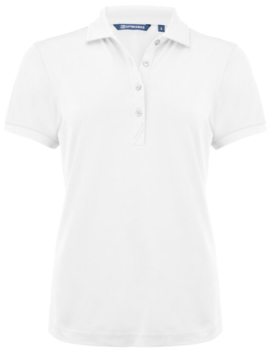 Cutter & Buck Virtue Polo Solid Dames Wit