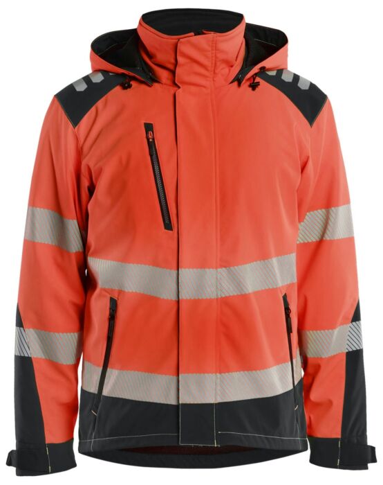 Blåkläder 4400-2513 Softshell Winterjas High Vis High Vis Rood/Zwart