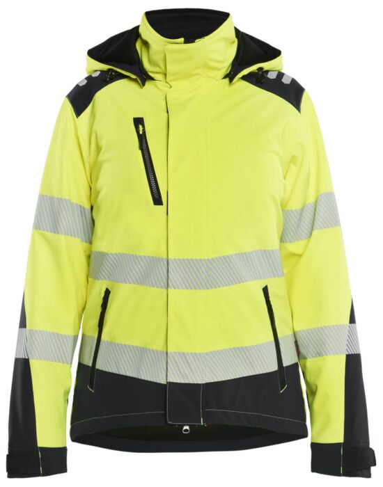 Blåkläder 4401-2513 Dames Softshell Winterjas High Vis High Vis Geel/Zwart