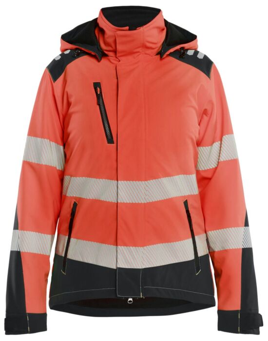 Blåkläder 4401-2513 Dames Softshell Winterjas High Vis High Vis Rood/Zwart