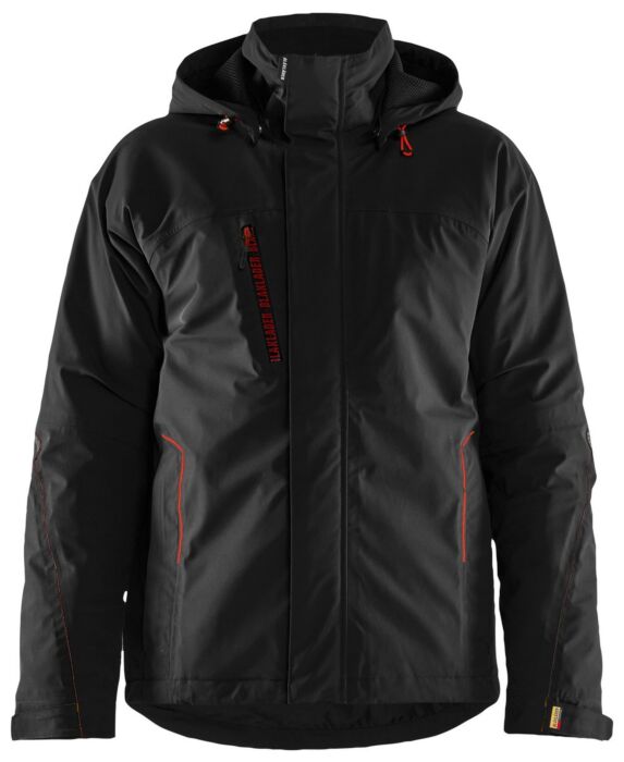 Blåkläder 4408-1917 Dames Lichtgewicht winterjas 4-weg stretch Zwart/Rood