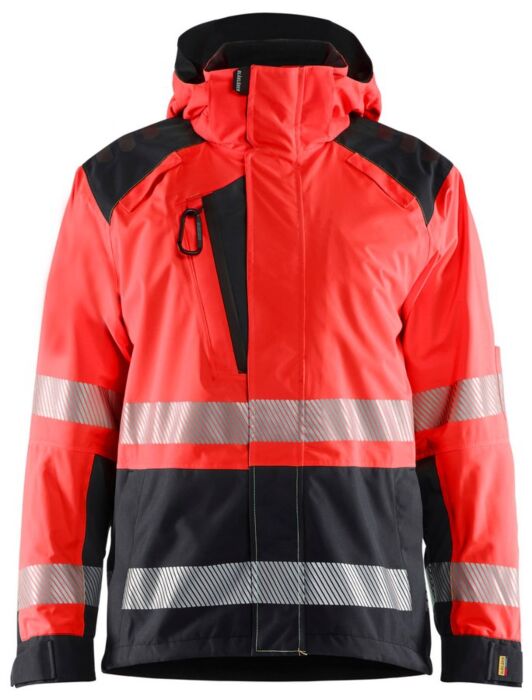 Blåkläder 4435-1987 Shell jack High Vis High Vis Rood/Zwart