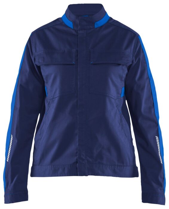 Blåkläder 4443-1832 Dames Industrie jack stretch Marineblauw/Korenblauw