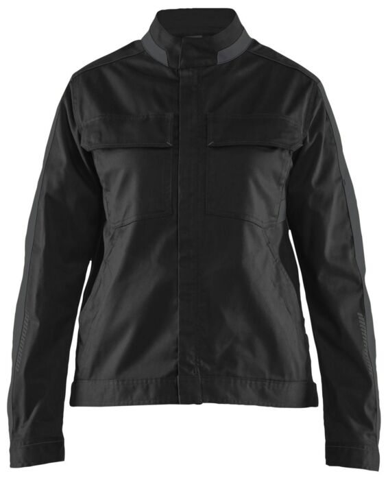 Blåkläder 4443-1832 Dames Industrie jack stretch Zwart/Donkergrijs