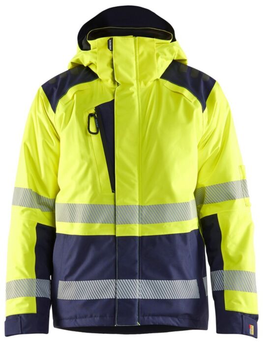 Blåkläder 4455-1987 Winterjas High Vis High Vis Geel/Marineblauw